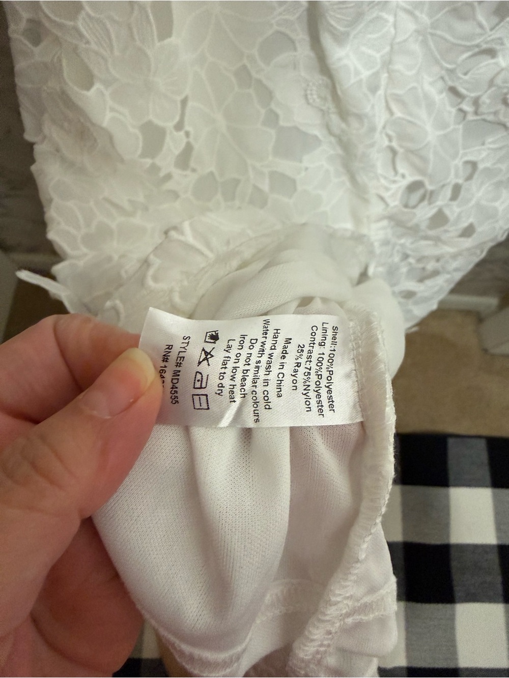 NEW Petal & Pup Emersyn White Lace Midi Dress with Tie Straps XL - Picture 8 of 11